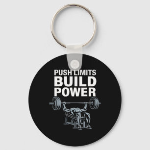 Bench Press Exercise Bodybuilding Fitness Workout Key Ring