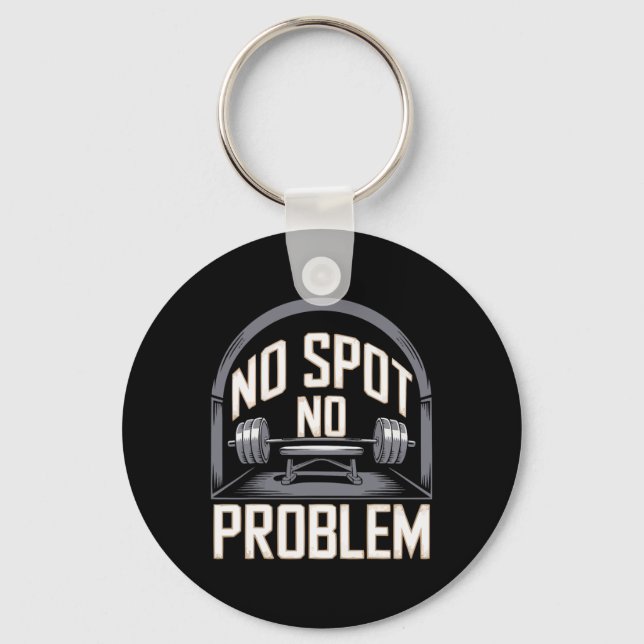 Bench Press Exercise Bodybuilding Fitness Workout  Key Ring (Front)