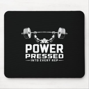 Bench Press Exercise Bodybuilding Fitness Workout Mouse Pad