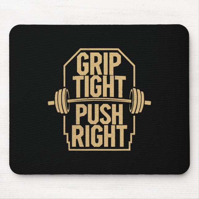 Bench Press Exercise Bodybuilding Fitness Workout  Mouse Pad (Front)