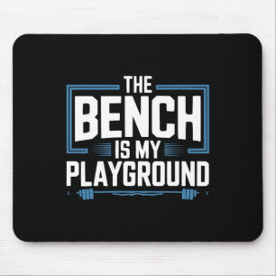 Bench Press Exercise Bodybuilding Fitness Workout Mouse Pad