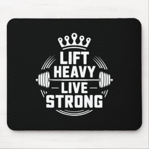 Bench Press Exercise Bodybuilding Fitness Workout Mouse Pad