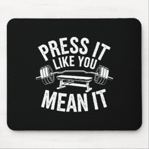 Bench Press Exercise Bodybuilding Fitness Workout  Mouse Pad