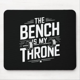 Bench Press Exercise Bodybuilding Fitness Workout Mouse Pad