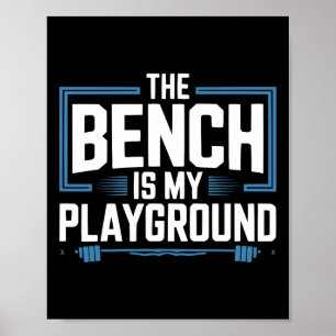 Bench Press Exercise Bodybuilding Fitness Workout  Poster