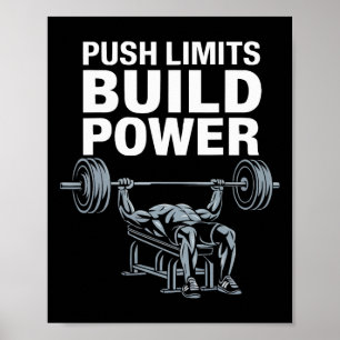 Bench Press Exercise Bodybuilding Fitness Workout Poster