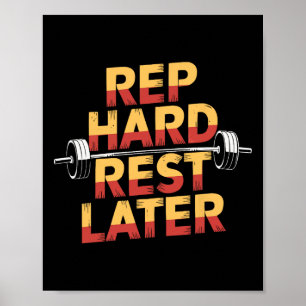 Bench Press Exercise Bodybuilding Fitness Workout Poster