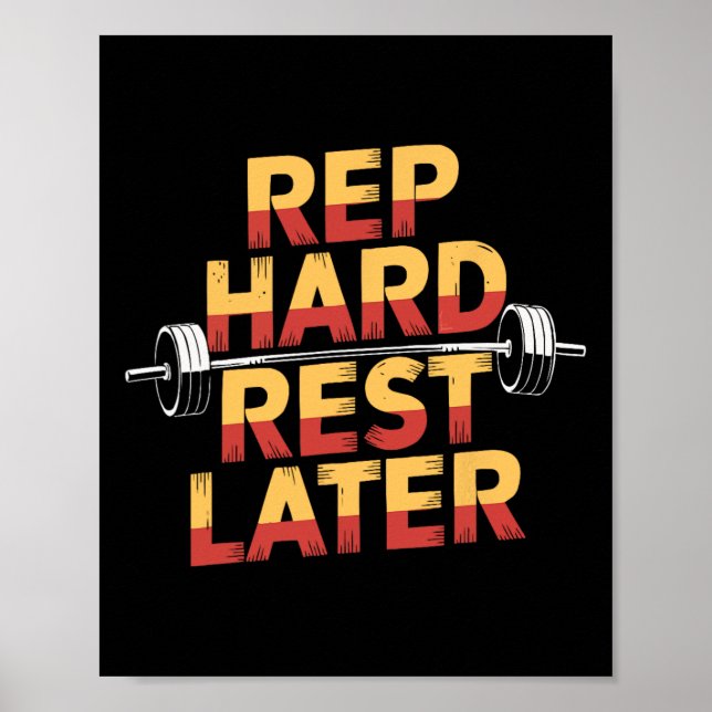 Bench Press Exercise Bodybuilding Fitness Workout  Poster (Front)