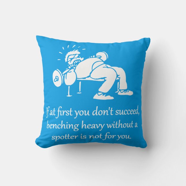Bench Press Is Not For You, Funny Gym Motivational Cushion (Front)