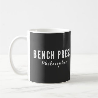 Bench Press Philosopher Gym T-Shirt Coffee Mug