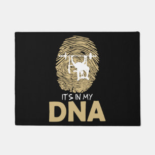 Bench Press Strength Sport DNA Fingerprint Gift Id Doormat