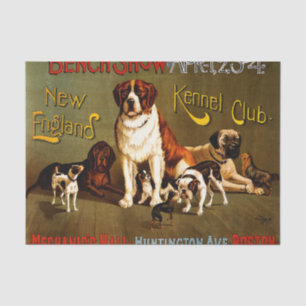 Bench Show. New England Kennel Club Tissue Paper
