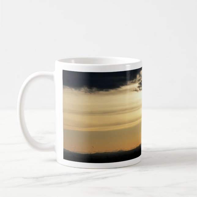 Bench Skyscape Coffee Mug (Left)