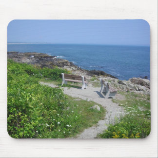 Benches in Maine Mouse Pad