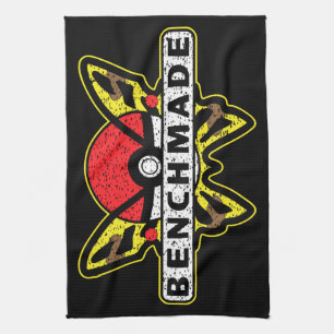 Benchmade Knives Yellow Anime Butterfly Tea Towel
