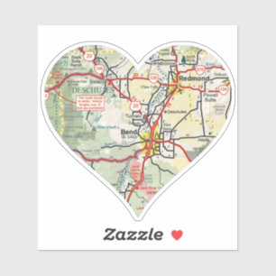 Bend and Redmond OR Map