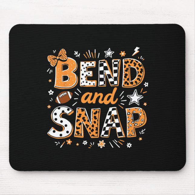 Bend And Snap Footll Cheer Cute Fun _1  Mouse Pad (Front)