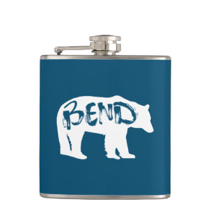 Bend Bear Hip Flask