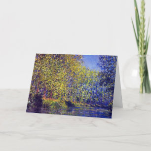 Bend in Epte River near Giverny France Monet art Card