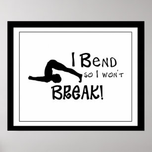 Bend not Break (Female  Pose) Poster