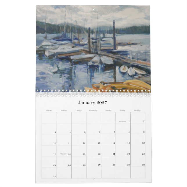 Bend, Oregon Calendar (Jan 2027)