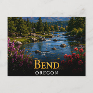Bend Oregon High Desert & Cascade Trails 🗺️ Postcard