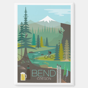 Bend, Oregon Refrigerator Magnet