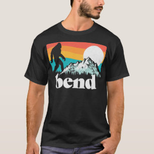 Bend Oregon Retro Bigfoot Mountains T-Shirt