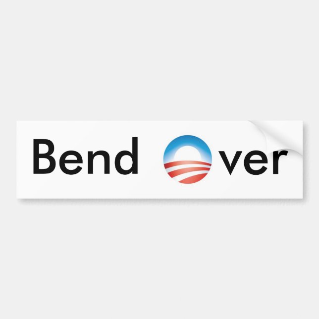 Bend Over 2 Bumper Sticker (Front)