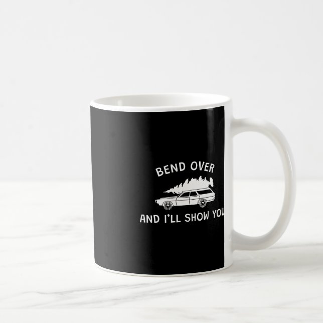 Bend Over and I'll Show You Christmas Couple Match Coffee Mug (Right)