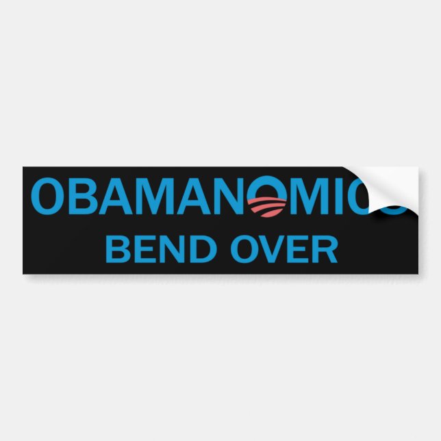 Bend Over Bumpersticker (Black) Bumper Sticker (Front)