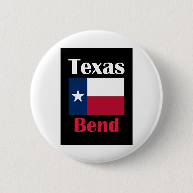 Bend TX 6 Cm Round Badge (Front)