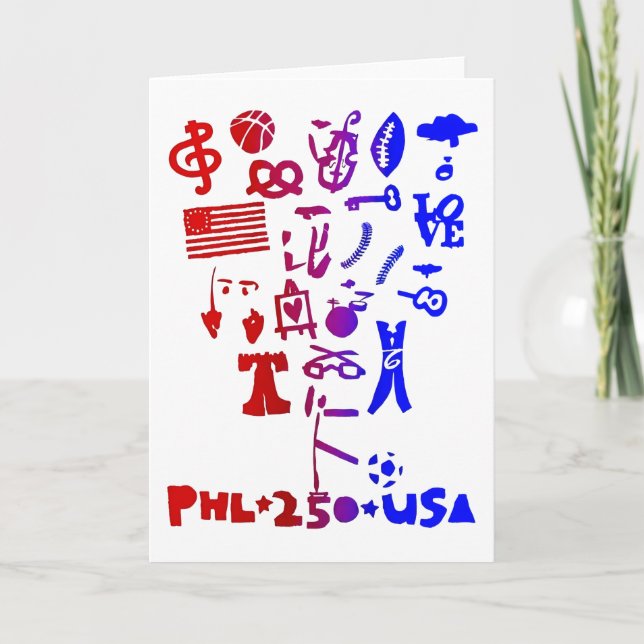 BENDER SEMIQUINCENTENNIAL TROPHY RED WHITE & BLUE CARD (Front)