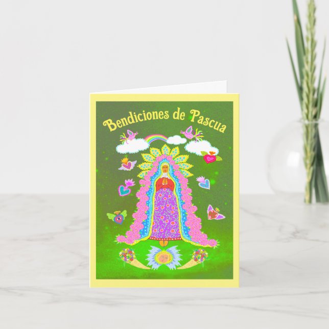 Bendiciones de Pasqua Spanish Easter Holiday Card (Front)