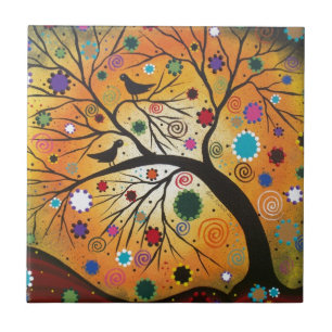 Bendind Branches_Everett, Day Of The Dead, Mexican Ceramic Tile