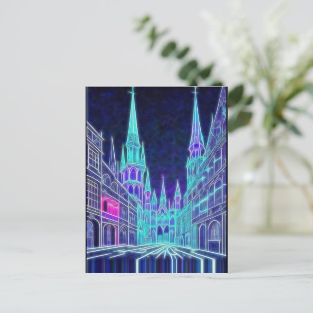 Bending Acropolis Postcard (Standing Front)