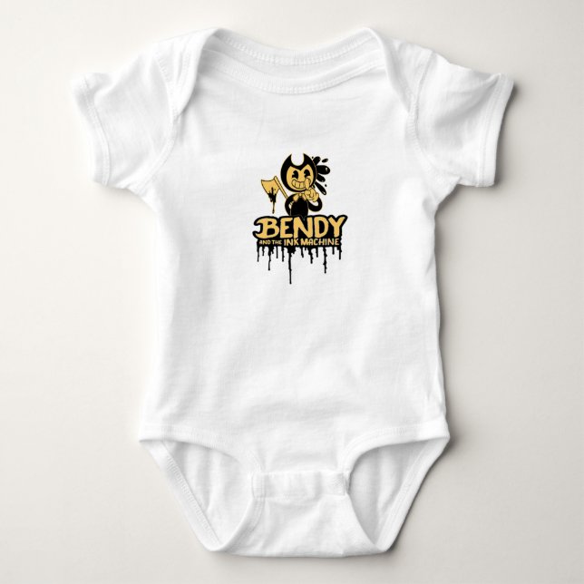 bendy and the dark revival baby bodysuit (Front)