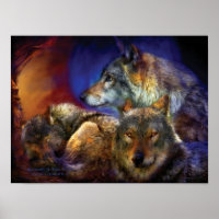 Beneath A Blue Moon Art Poster/Print