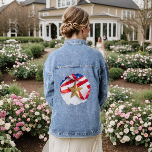 Beneath the Banner’s Fold Denim Jacket