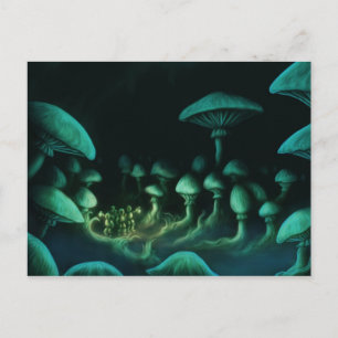 beneath the earth scifi fantasy art postcard