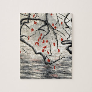 Beneath the Overhang by Fine Artist Alison Galvan Jigsaw Puzzle