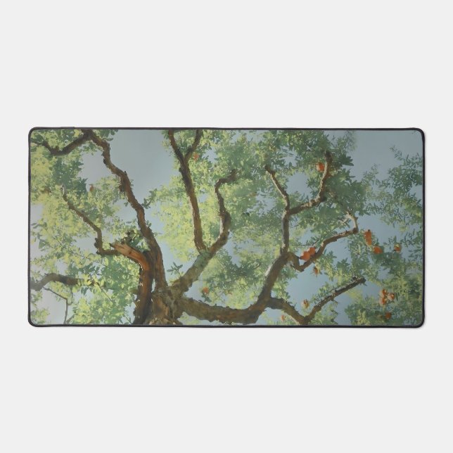 Beneath the Pomegranate Boughs Desk Mat (Front)