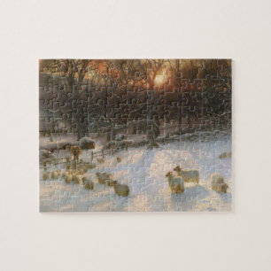 Beneath The Snow Encumbered Branches Jigsaw Puzzle