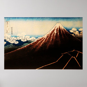 Beneath the Summit Ukiyo-e Japanese Art Poster