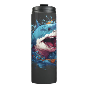 Beneath the Surface: Shark Styles Thermal Tumbler