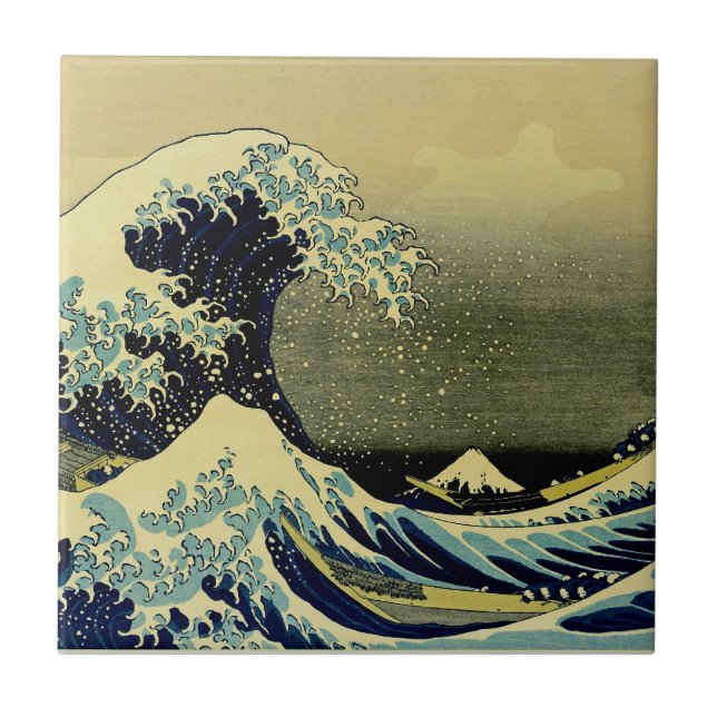 Beneath the Wave off Kanagawa Ceramic Tile (Front)