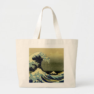 Beneath the Wave off Kanagawa Large Tote Bag