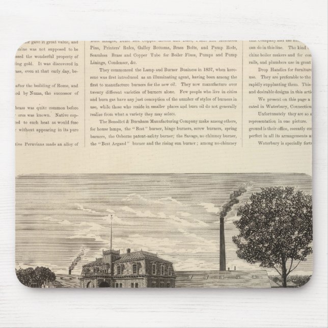 Benedict and Burnham Manfacturing Company Mouse Pad (Front)