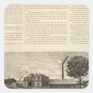 Benedict and Burnham Manfacturing Company Square Sticker