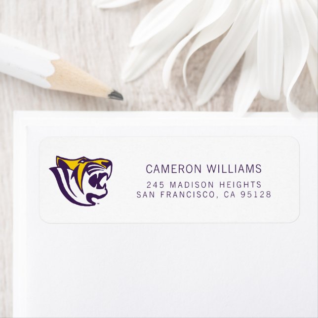 Benedict Tiger Return Address Label (Insitu)